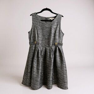 YA‎ Los Angeles Womens Sleeveless Textured Dress M Gray